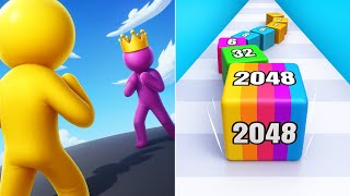 GIANT RUSH Vs JELLY RUN 2048 : Satisfying ASMR Gameplay - All Max Levels Gameplay 2025