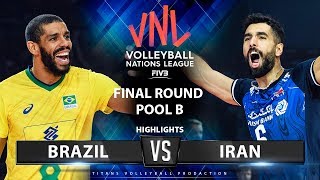 Brazil vs Iran | Highlights | Final Round Pool B | Men's VNL 2019