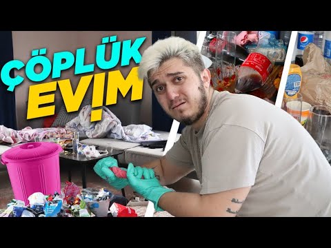 ÇÖPLÜK EVİMİ İLK KEZ TEMİZLEDİM !