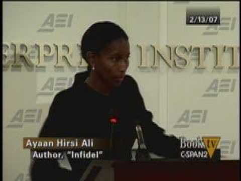 Christopher Hitchens asks a question of Ayaan Hirsi Ali