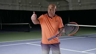 Elevate Your Tennis Game: Learn from Champion Andre Agassi : Backhand Body Position
