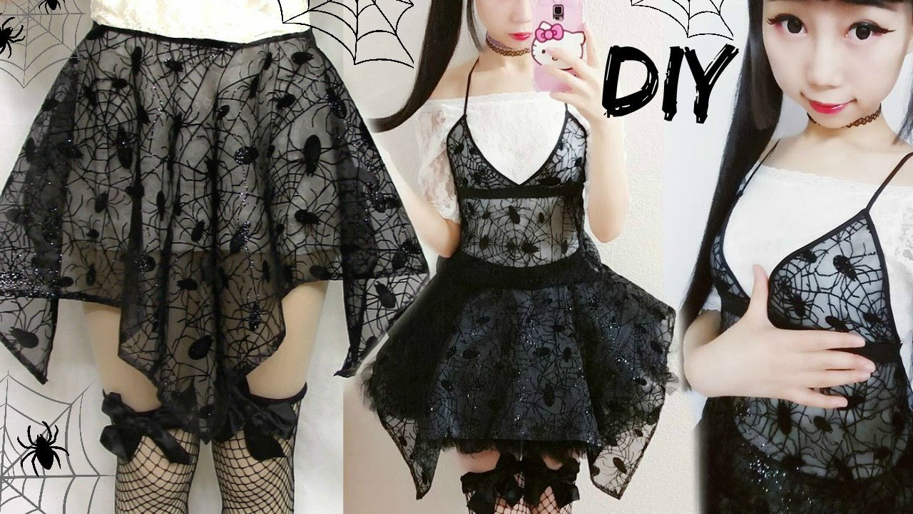  DIY  Spider Web Irregular Symmetrical Gothic  Costume  Last 