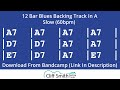 A  slow 12 bar blues backing track 60bpm