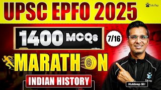UPSC EPFO Indian History Marathon 2025 | UPSC EPFO MCQs | UPSC EPFO EO AO &amp; APFC Questions Answers