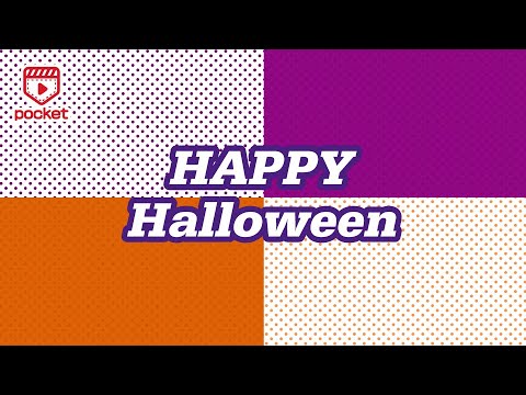 Halloween ハロウィン用 ドット柄アニメーション背景素材 ループ対応 Youtuber Vtuber 動画無料フリー素材 Youtube