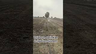 Trial run sprinkler irrigation system