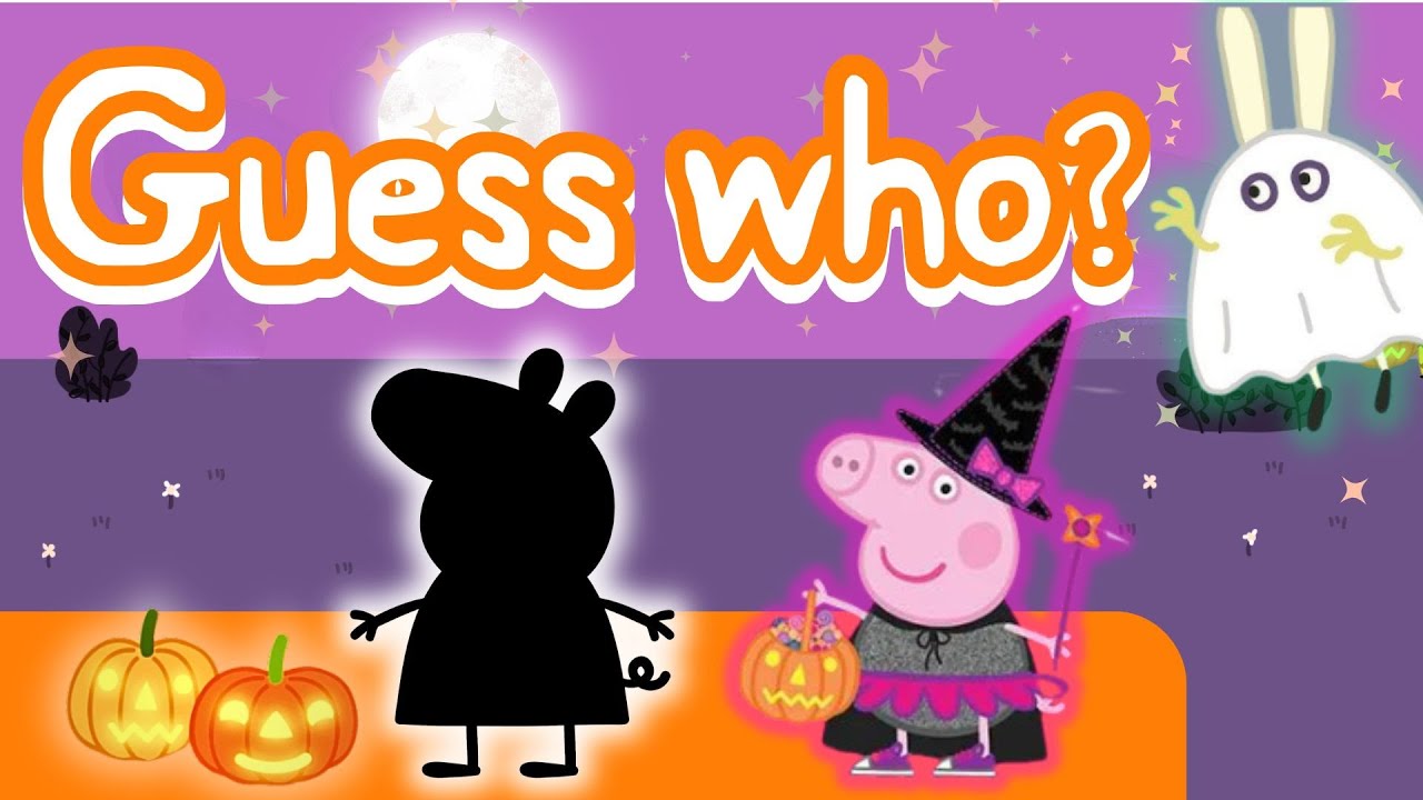 Peppa Pig Guess The Character Shadow Matching Game - YouTube