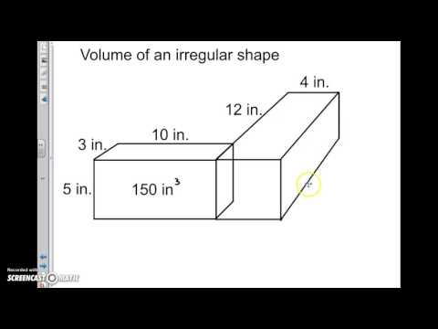 Volume of irregular shapes (5.MD.C.5c)