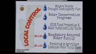 Water Sustainability and Mohave County Local Control