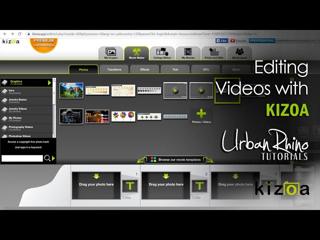 Editor de Vídeos em 4K - Kizoa