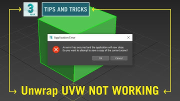Unwrap UVW Not Working || Troubleshooting 3ds Max Unwrap UVW || TIPS AND TRICKS in Hindi