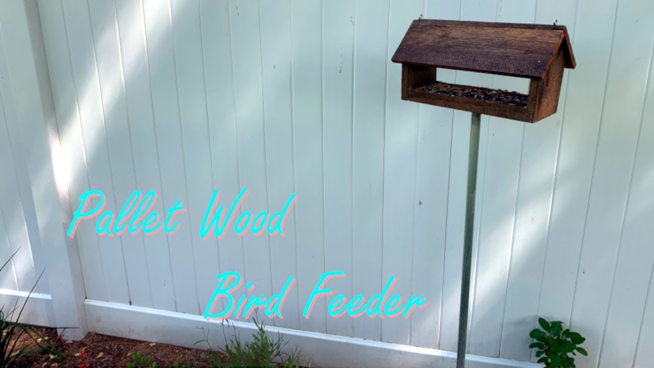 DIY Pallet Wood Bird Feeder YouTube