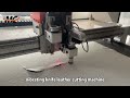 artificial leather cutting machine / leather digital vibrating knife cnc cutting machine