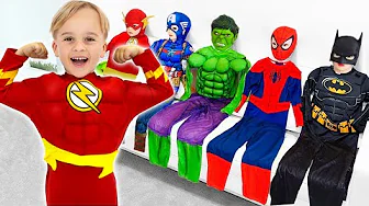 The Superhero Boy Helps Everyone and Saves the Day