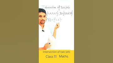 intersection of two sets | sets class 11| sets maths | #sets #maths #mathematics #class11 #shorts