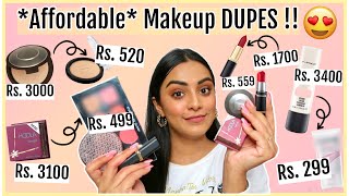 *Affordable* Makeup DUPES of High End Makeup 😍 *हिंदी में* | Mac, Smashbox, Hoola Bronzer, Becca !