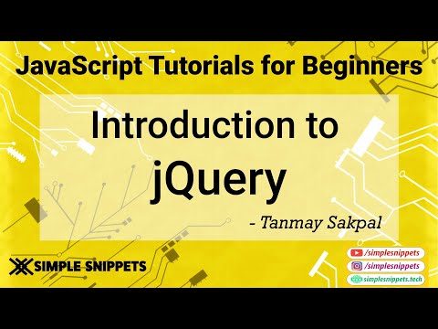37 - Introduction to jQuery | JavaScript Library | jQuery tutorials for Beginners