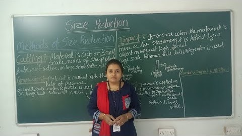 Methods of Size Reduction