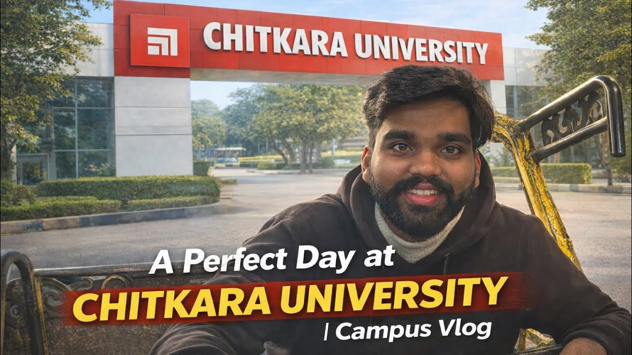 A Perfect Day at  Chitkara University  | Campus Vlog ❤️ | Part 1