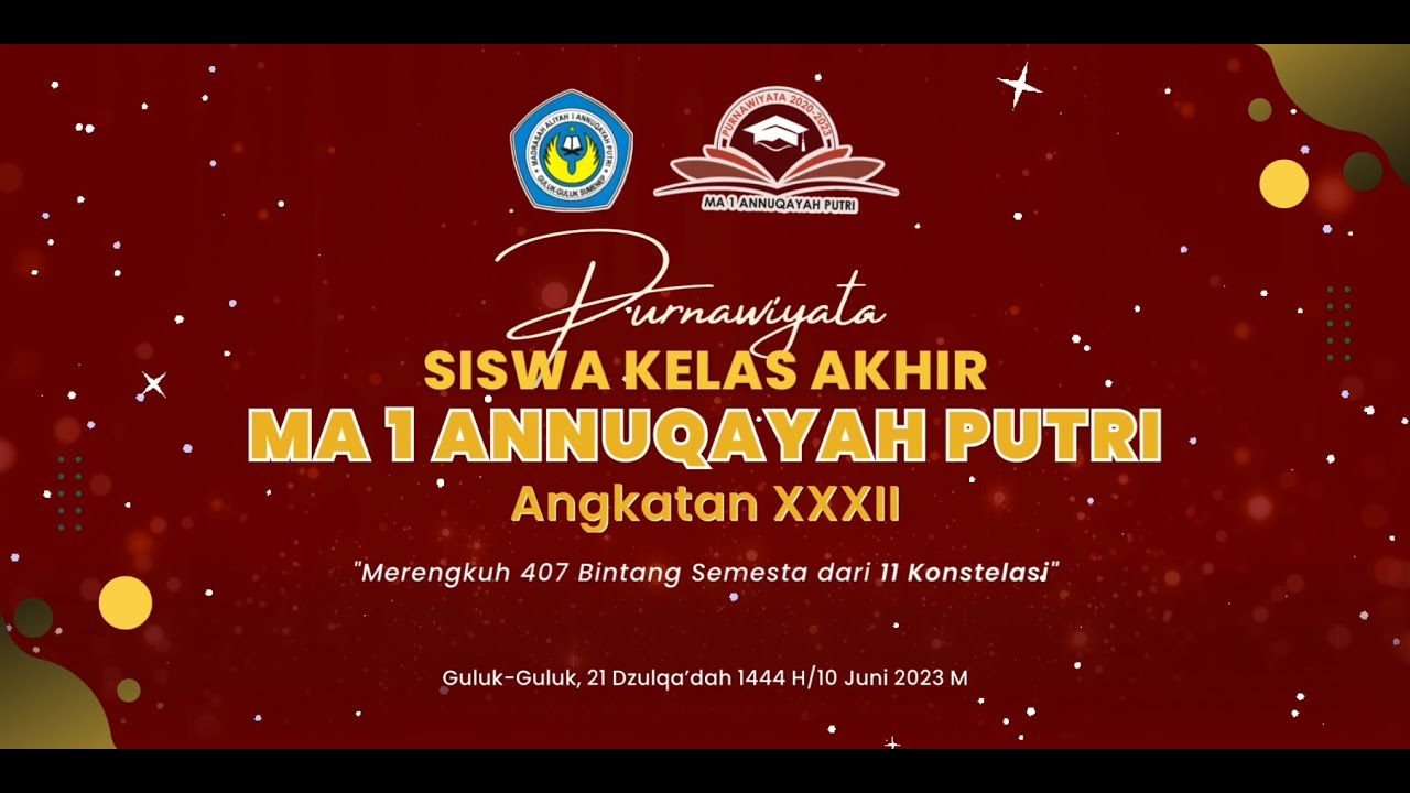TASYAKURAN SISWA KELAS AKHIR MA 1 NNUQAYAH PUTRI ANGKATAN XXXII