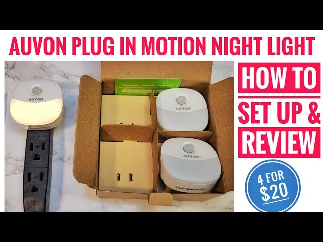 AUVON Plug in Night Light with Motion Sensor and Dusk to Dawn Sensor, Mini  Warm White LED Nightlight…See more AUVON Plug in Night Light with Motion