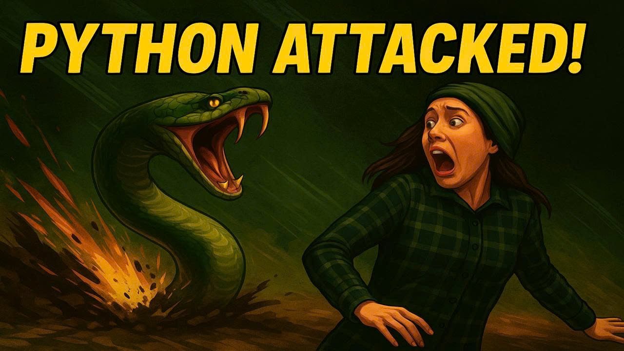 She Screamed When This MONSTER Python Burst Out from the Ground! - YouTube