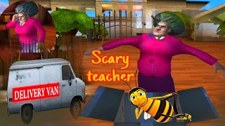 المعلمة الشريرة مقلب النحل scary teacher 3D