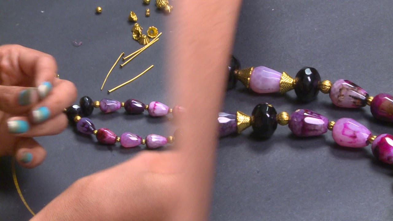 Make Bead Necklace the Easy Way YouTube