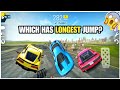 Ford gt vs chevrolet covette c7 vs audi r8 v10 plus  long jump  extreme car driving simulator 1
