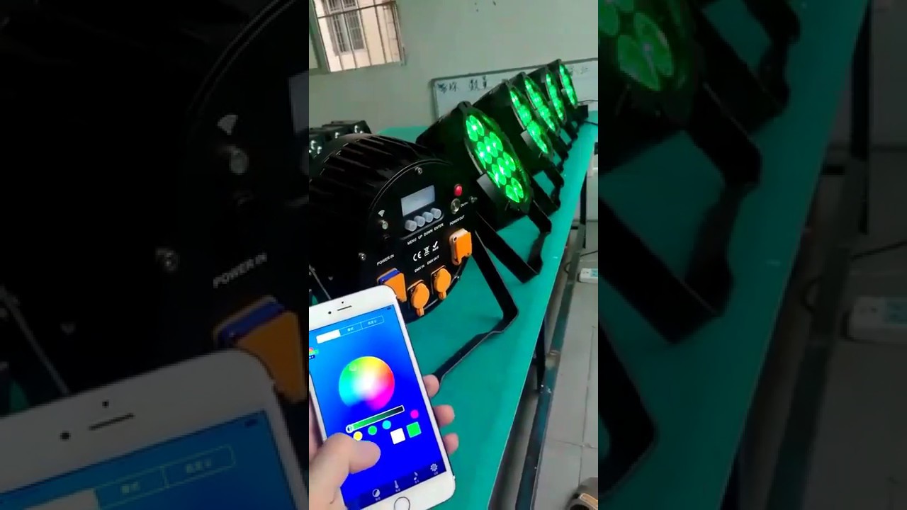 IP65 12*18W RGBWA UV 6 in1 Outdoor Waterproof Battery 2.4G Wireless WiFi LED Par