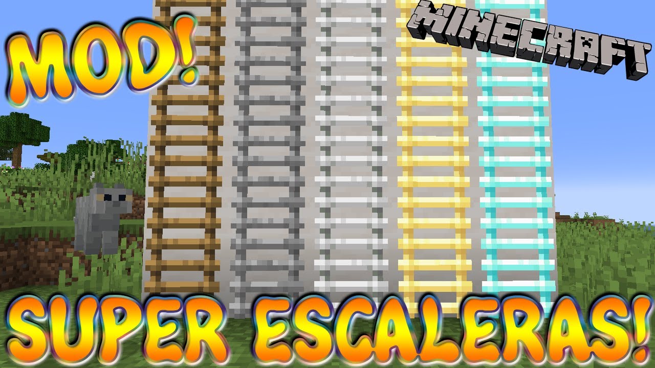 ESCALERAS SUPER UTILES! Minecraft 1.17.1 MOD SPEEDY LADDERS!