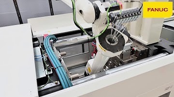 Fanuc M10iD8L robot with automation and linear 7th axis supplied by Hi Tech Automation