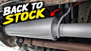 Going Back to a Stock Exhaust on My 7.3 Powerstroke!