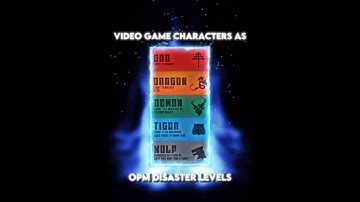Video Game Characters As OPM Disaster Levels | Part 1 #sonicthehedgehog #gow #marvelspiderman