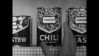 Classic TV Commercial ~ Armour Star Chili (1963)