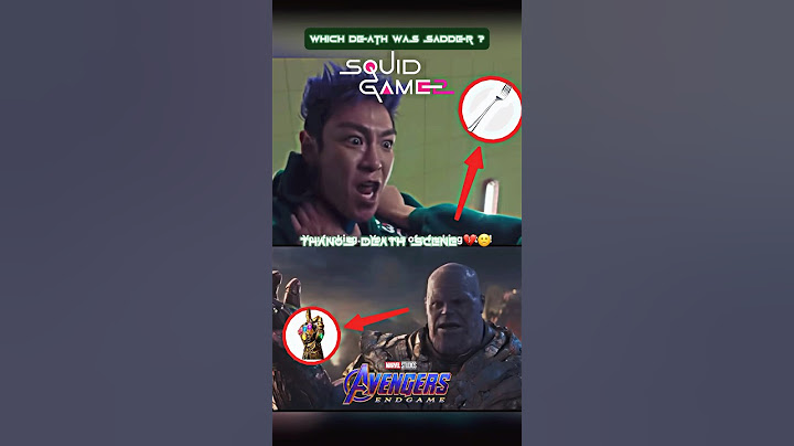 SQUID GAME SEASON 2 | THANOS DEATH 💀 #squidgame