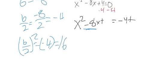 creating a perfect square trinomial