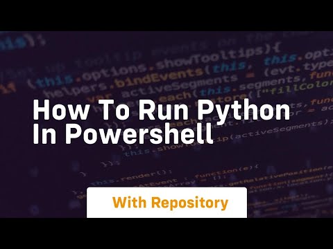 how to run python in powershell