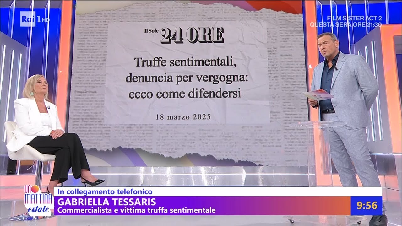 Truffe sentimentali non si denuncia per vergogna - Unomattina estate 30/07/2025