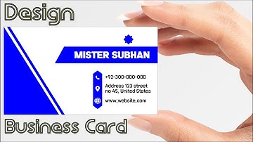 How to Design  Business Card in CorelDraw Urdu/ हिंदी | Visiting Card Design Tutorial In Corel Draw