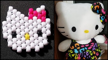 Hello kitty kandi tutorial