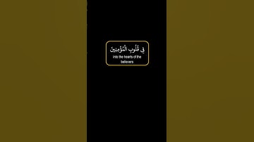 هو الذي انزل السكينة في قلوب المؤمنون-سورة الفتح آية -4 - محمد صديق المنشاوي  - كرومات سوداء القرآن