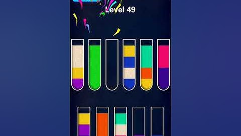 Sand Sort puzzle🧩 game level 49.Easy😎 Solve🧩 puzzle game🎮 1minut ke andar puzzle solve kre😊