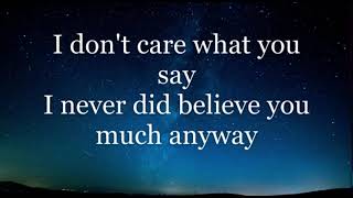 Phil Collins-I Don’t Care Anymore (Lyrics HD)