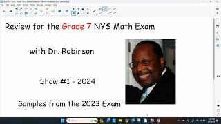 Review for 2024 NYS Math Exam - Grade 7