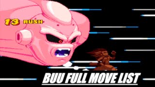 MAJIN BUU FULL Move List | Hyper Dragon Ball Z