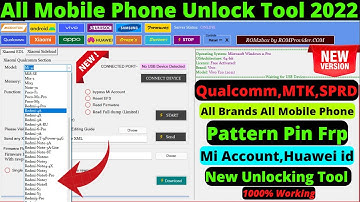 ROM 2 Box v3.03,All Mobile Pattern Pin FRP Mi Account Unlock , All Oppo Vivo Xiaomi unlock tool