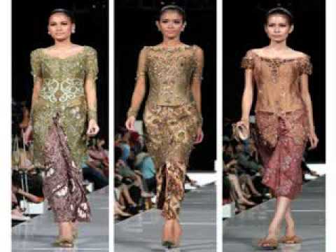 41 Model Kebaya Brokat Modern Pendek Panjang Terpopuler
