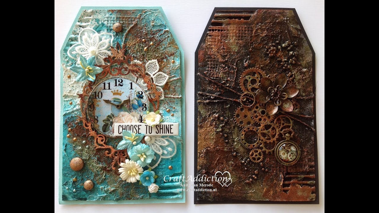 Tutorial Mixed Media - Two Tags by Anita - YouTube