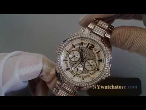 GUESS® Reloj multifunción con aplicación de cristales Mujer